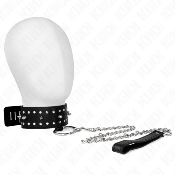 kink---collar-con-correa-65-cm-con-tachuelas-plateadas-modelo-1-ajustable-36-43-cm-x-5-cm-4