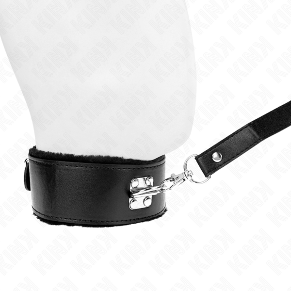 kink---collar-con-correa-116-cm-con-tachuelas-plateadas-modelo-4-negro-ajustable-40-48-cm-x-6-cm-2