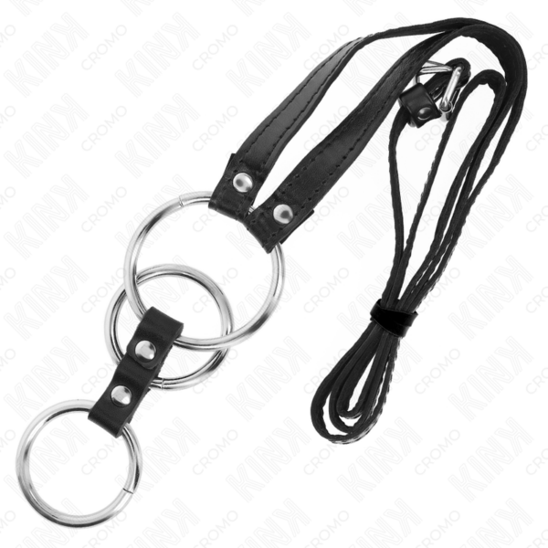kink---anillo-pene-metal-triple-3.8-cm-a-5-cm-con-cinturÓn-polipiel-112-cm-3