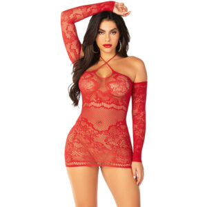 leg-avenue---minivestido-de-rejilla-con-hombros-descubiertos-y-manga-larga-rojo-0