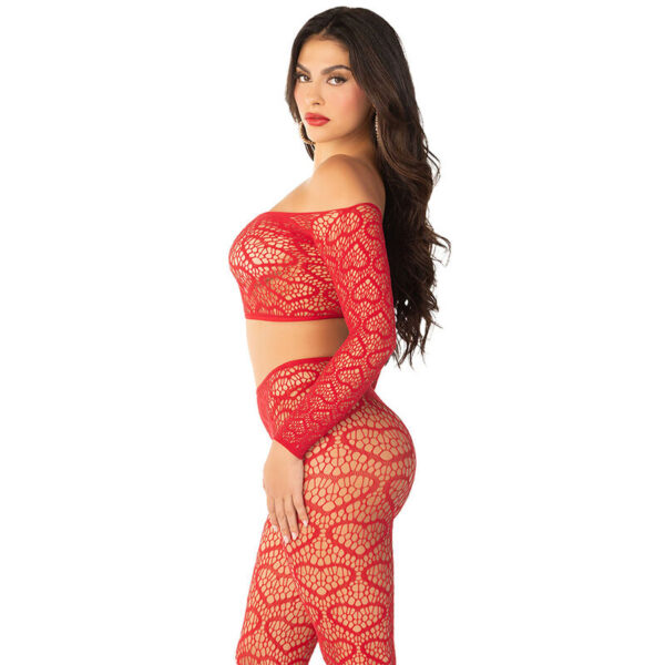 leg-avenue---crop-top-+-medias-rojo-talla-Única-2