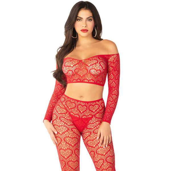 leg-avenue---crop-top-+-medias-rojo-talla-Única-1
