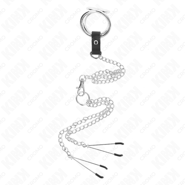 kink---anillo-pene-triple-metal-cromado-3-cm-a-4.5-cm-con-cadena-metal-26-cm-y-pinzas-para-pezones-2