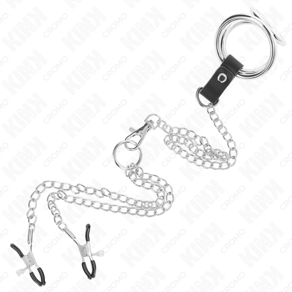 kink---anillo-pene-triple-metal-cromado-3.8-cm-a-5-cm-con-cadena-metal-26-cm-y-pinzas-para-pezones-modelo-1-4