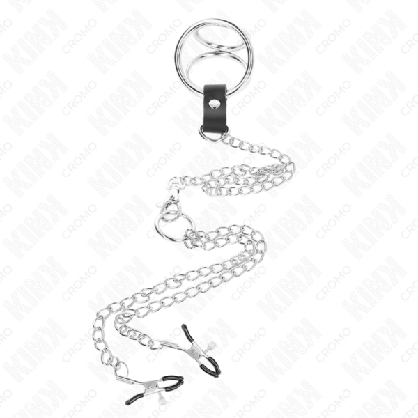 kink---anillo-pene-triple-metal-cromado-3-cm-a-4.5-cm-con-cadena-metal-26-cm-y-pinzas-para-pezones-2