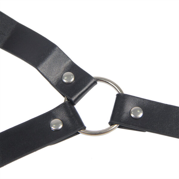 subblime---953720-pinzas-para-el-pecho-con-correa-de-cuero-bondage-negro-talla-Única-2