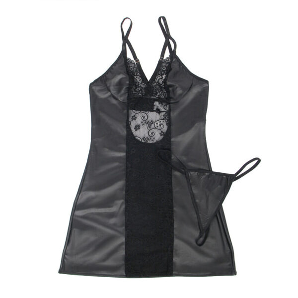 subblime---954161-vestido-+-tanga-cuero-negro-s/m-4