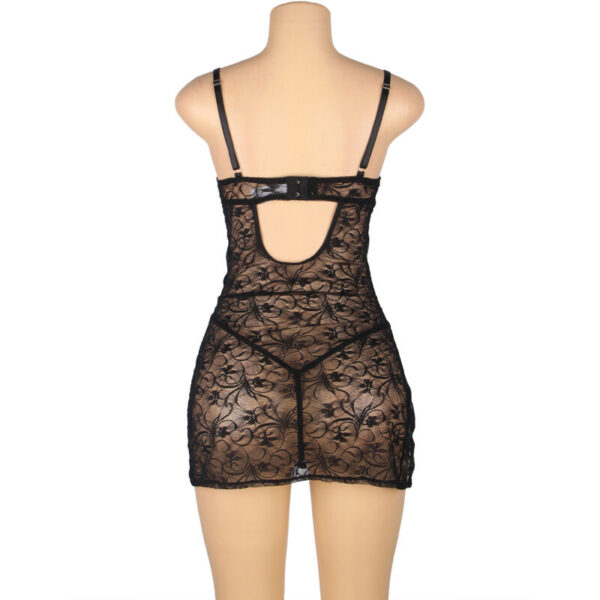subblime---954185-babydoll-de-encaje-con-tirantes-ajustables-negro-s/m-6