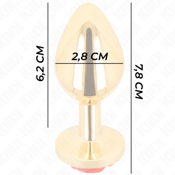kink---plug-anal-dorado-rosa-roja-talla-s-3