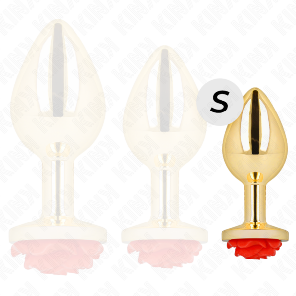 kink---plug-anal-dorado-rosa-roja-talla-s-2