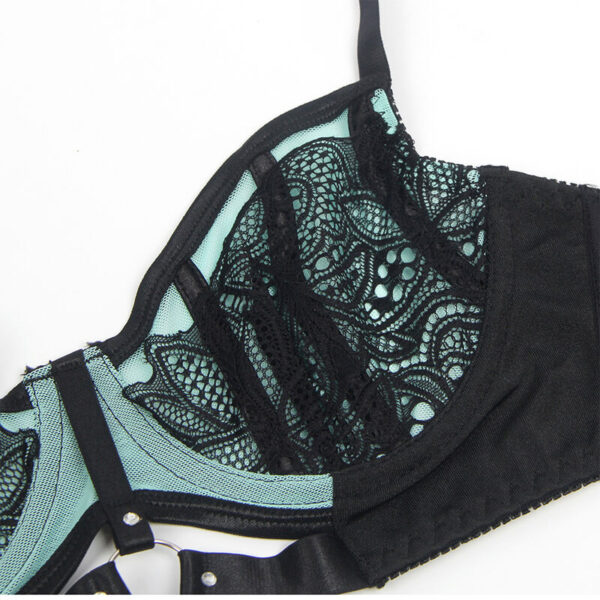 subblime---955564-conjunto-sujetador-con-cremallera-de-malla-de-charol-verde-l/xl-7