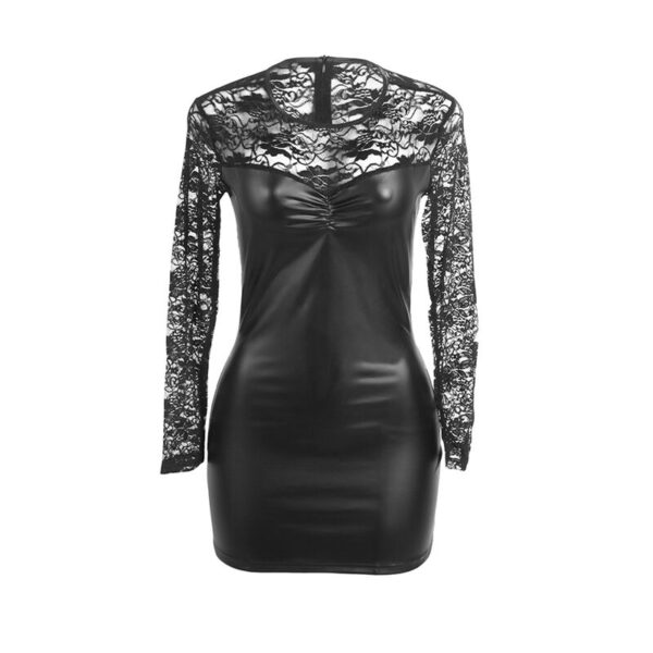 subblime---955595-vestido-de-manga-larga-con-encaje-negro-s/m-3