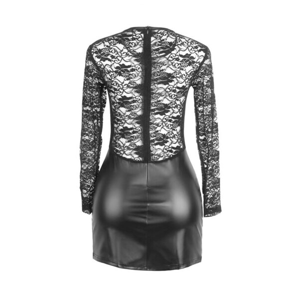 subblime---955601-vestido-de-manga-larga-con-encaje-negro-l/xl-4