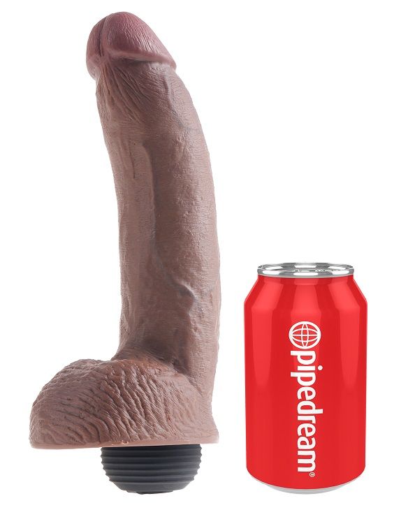 king-cock---pene-realistico-eyaculador-marron-22.86-cm-5