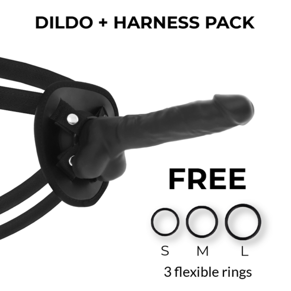cock-miller---arnes-+-silicona-density-articulable-cocksil-negro-19,5-cm-1