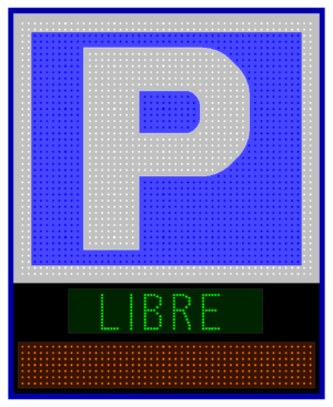 RÓTULO  PARA PARKING MODELO CHICAGO P20
