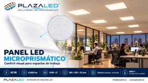 Panel LED 60x60 microprismático 40W