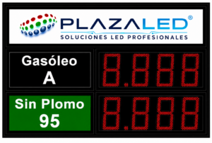 Panel de precios para gasolineras serie VULCANO