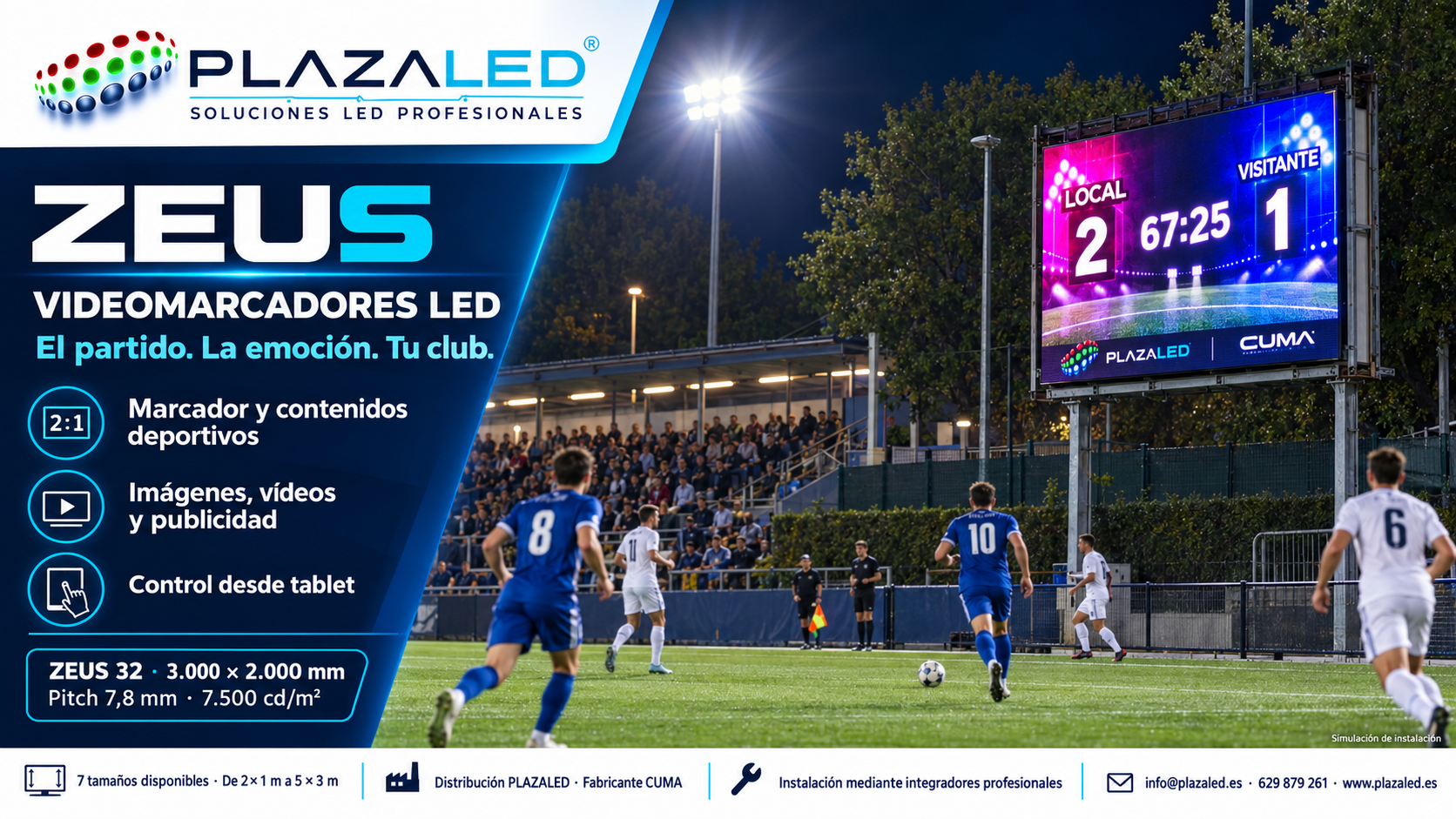 Videomarcadores LED ZEUS